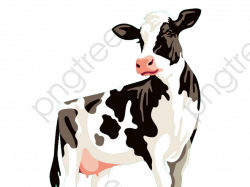 Cows Cow Painted Illustration, Cow Clipart, Dairy Cow, Black And ...