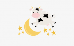 Cow Jumping Over The Moon Svg File For Cutting Machines - Cow ...