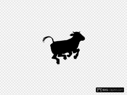 Jumping Cow Clip art, Icon and SVG - SVG Clipart