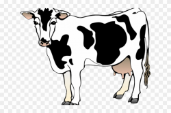 Ranch Clipart Indian Farm - Clip Art Realistic Cow, HD Png Download ...