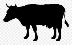 Cow Silhouette Clip Art Free At Getdrawings - Silhouette Cow Clipart ...