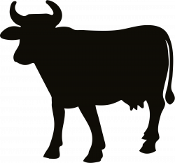 Clipart cow silhouette - ClipartBarn