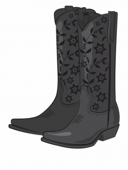 Cowboy Boots Png Clipart - Black Cowboy Boots Clipart ...