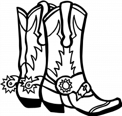 Cowboy boot Free content Clip art - Drawings Of Cowboy Boots ...