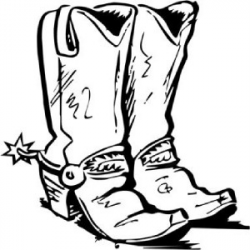 Cowboy boot boot silhouette clip art at vector clip art ...