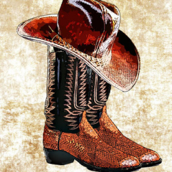 Watercolor Cowboy Boots at PaintingValley.com | Explore ...