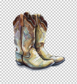 Cowboy Boot Watercolor Painting Shoe Illustration PNG ...