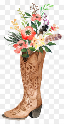 Cowboy Boot PNG - Cowboy Boots And Flowers, Cowboy Boot ...
