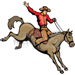 rodeo cowboy clipart. Royalty-free clipart # 374209