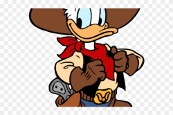 Mickey Mouse Clipart Cowboy - Donald Duck Cowboy, HD Png ...