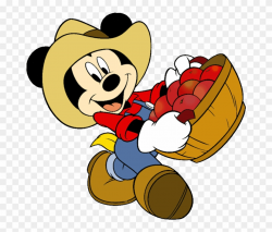 Mickey Mouse Clipart Cowboy - Mickey Mouse Farmer - Png ...