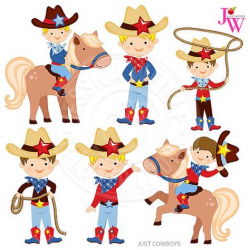Just Cowboys Digital Clipart, Cowboy Graphics, Cowboy Clip ...