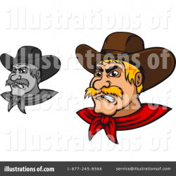Cowboy Clipart #1118358 - Illustration by Vector Tradition SM