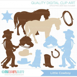 Little Cowboy Clipart, Silhouette, wild west, western ...