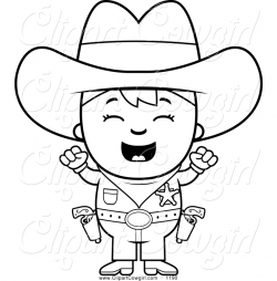 Cowboy Clipart Black And White | Free download best Cowboy ...