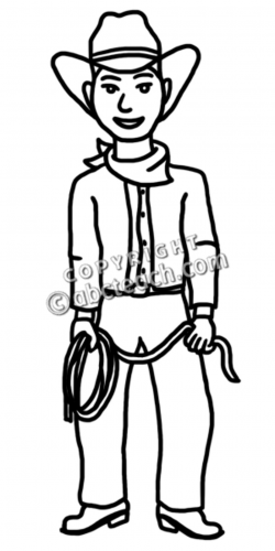 Cowboy Clipart Black And White | Clipart Panda - Free ...