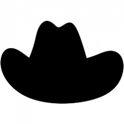 Cowboy Hat Silhouette | Cowboy quilt, Hat template, Cowboy hats