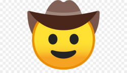 Cowboy Emoji clipart - Emoji, Hat, Smiley, transparent clip art