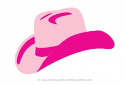 FREE Printable Cowgirl Hat Picture | Rodeo party, Cowboy ...