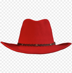 red wool felt cowboy hat - red cowboy hat front PNG image ...