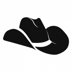Western hat flat icon - Transparent PNG & SVG vector