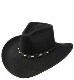 cowboy hat Stetson buckshot western hat black png - Clipartix