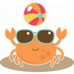 43373: crab at beach | Ocean, Sea, Fish | Beach clipart, Silhouette ...