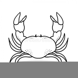 Crab Outline Clipart | Free Images at Clker.com - vector clip art ...