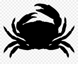 Dungeness Crab Silhouette Clip Art - Crab Silhouette - Png Download ...
