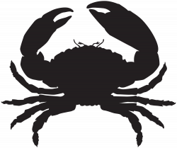 Crab Silhouette PNG Clip Art Image | Gallery Yopriceville - High ...