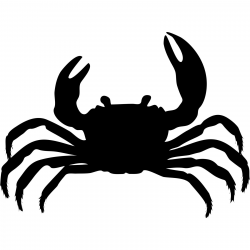Crab Silhouette Bathroom Wall | Clip Art and Fonts | Silhouette ...