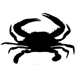 Crab black and white crab clipart silhouette clipartfest - WikiClipArt