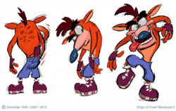 Original Crash Bandicoot Concept Art | Crash bandicoot, Game ...