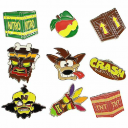 Crash Bandicoot Pin Badge Set - Numskull