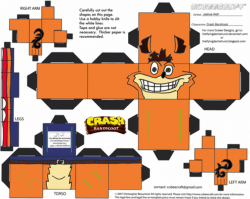 Crash Paper Toy | Free Printable Papercraft Templates