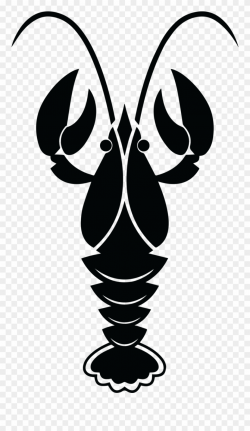 Clip Art Transparent Crawfish Clipart Black And White - Png Download ...