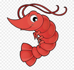 Vector Transparent Library Crawfish Clipart Lobster - Shrimp Drawing ...