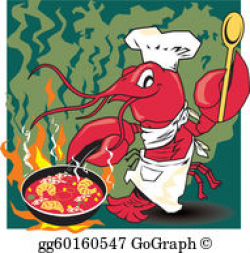 Crawfish Clip Art - Royalty Free - GoGraph