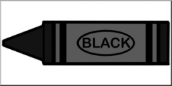 Clip Art: Crayon Black Color I abcteach.com | abcteach