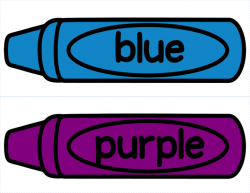 Blue crayon clipart - ClipartAndScrap