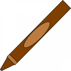 Brown Crayon Clip Art at Clker.com - vector clip art online, royalty ...