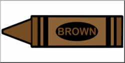 Clip Art: Crayon Brown Color I abcteach.com | abcteach
