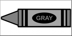 Clip Art: Crayon Gray Color I abcteach.com | abcteach