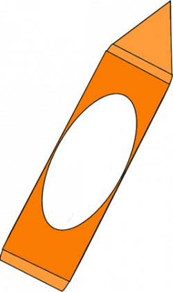 Big Orange Crayon | Colors Teaching Colors | Clip art, School ...
