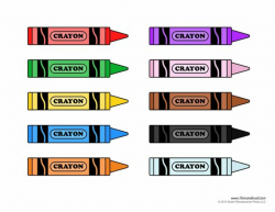crayon template printable | Colors | Crayon template, Crayon crafts ...