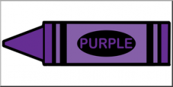 Clip Art: Crayon Purple Color I abcteach.com | abcteach