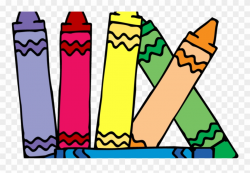 Kindergarten Crayons Button Up - Crayon Clipart Png Transparent Png ...