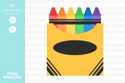 Box of Crayons SVG DXF EPS PNG | ARTSY FARTSY | Free svg cut files ...