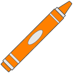 Orange Crayon Clipart | Free download best Orange Crayon ...