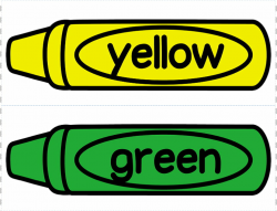 Crayon Colored pencil Crayola , Green Crayon s, yellow and ...